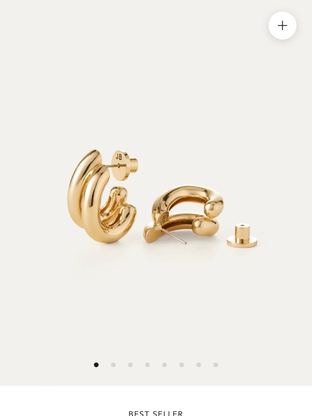 Jenny Bjrd Florence Earrings Gold plated